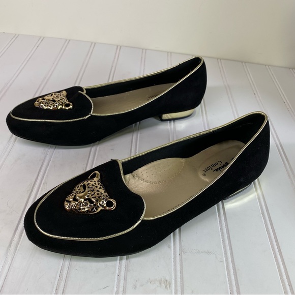 Annie Comfort leopard black loafer flats - Picture 4 of 9